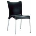 Facelift First Juliette Resin Dining Chair Black, 2PK FA2844126